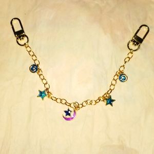 10.7 Inch Handbag Decorative Chain Short Handle  Chain Extender Stars NWOT